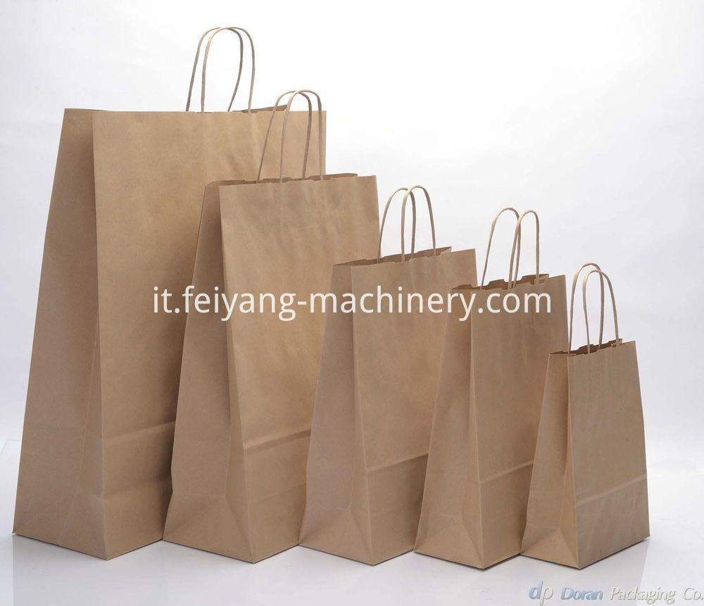 Sacco di carta d'alimentazione della bobina che fa macchina Reel Feeding Paper Bag Making Machine